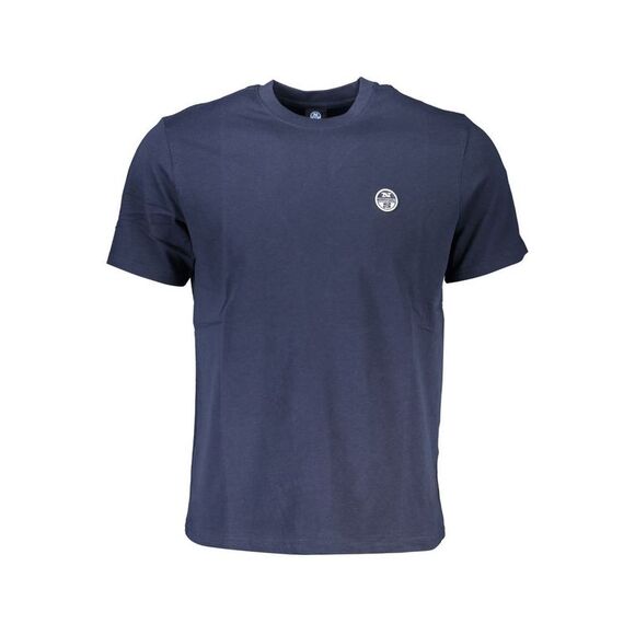 North Sails Blue Cotton Men Men's T-Shirt